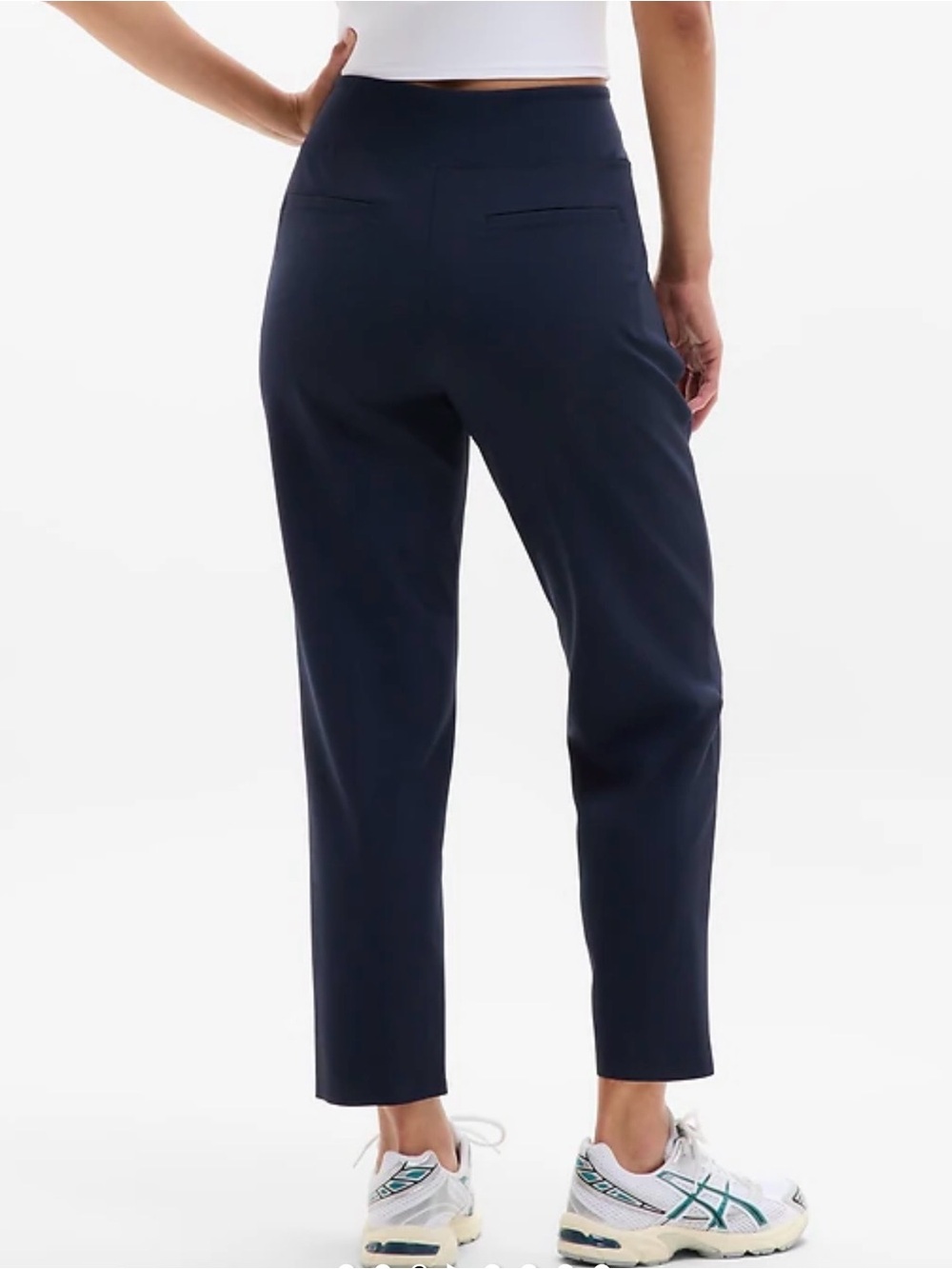 Athleta Navy Endless High Rise Pant Stretch Travel Comfort Athleisure Flattering - Picture 3 of 12